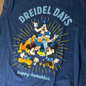 Disney Mickey Mouse Happy Hanukkah Friends Dreidel Days T-Shirt